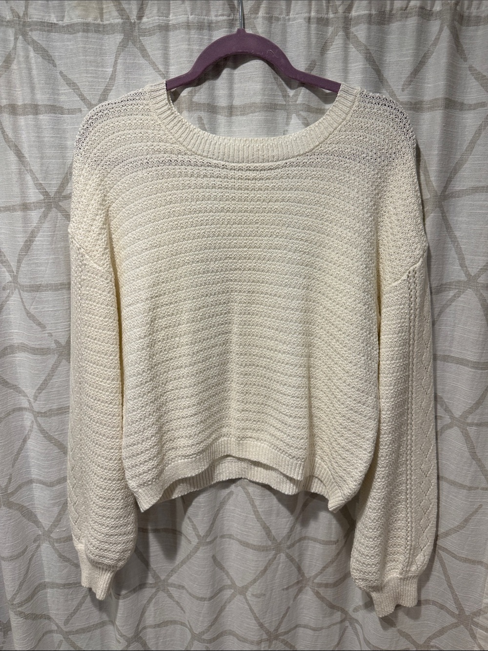 Z Supply women’s Ivory Crewneck Knit Sweater